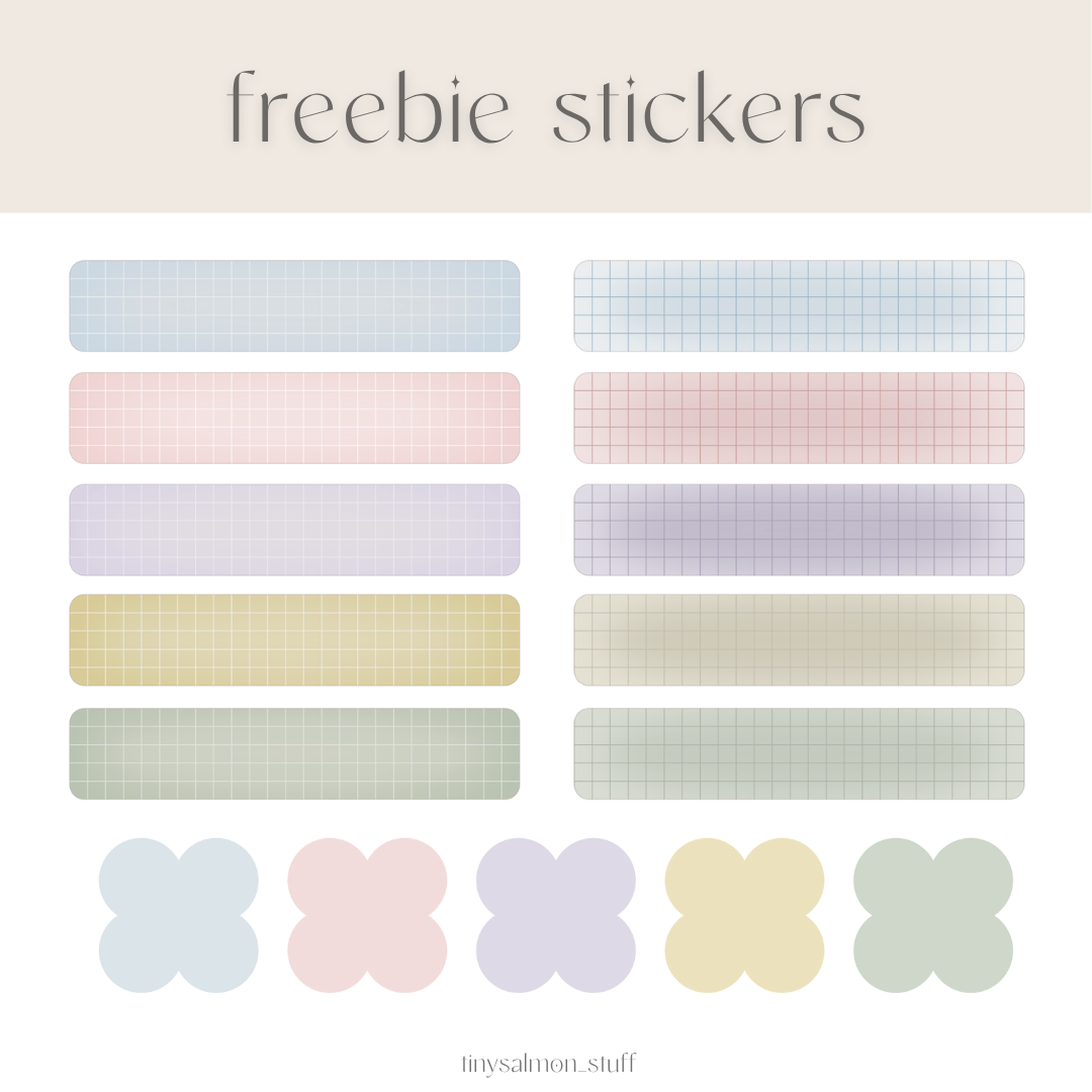 Freebie Stickers ✨ เพิ่มลงตะกร้าพร้อมสินค้าอื่นเพื่อรับฟรี